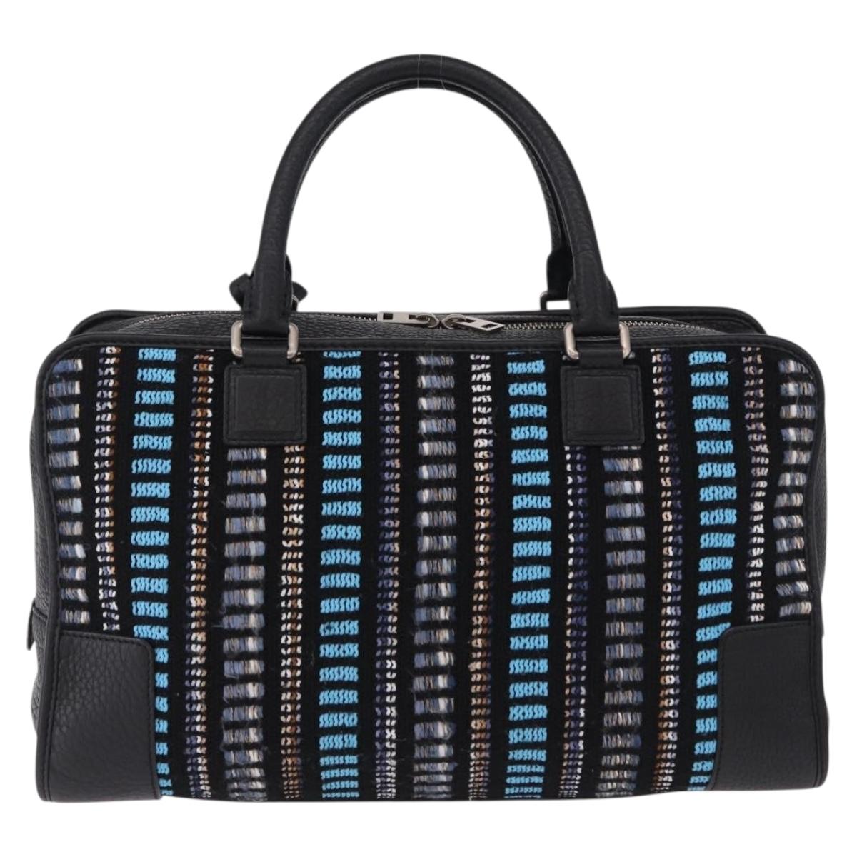 LOEWE Amazona 35 Bag tweed JUNYA WATANABE Collaboration Black Auth 190602SAM