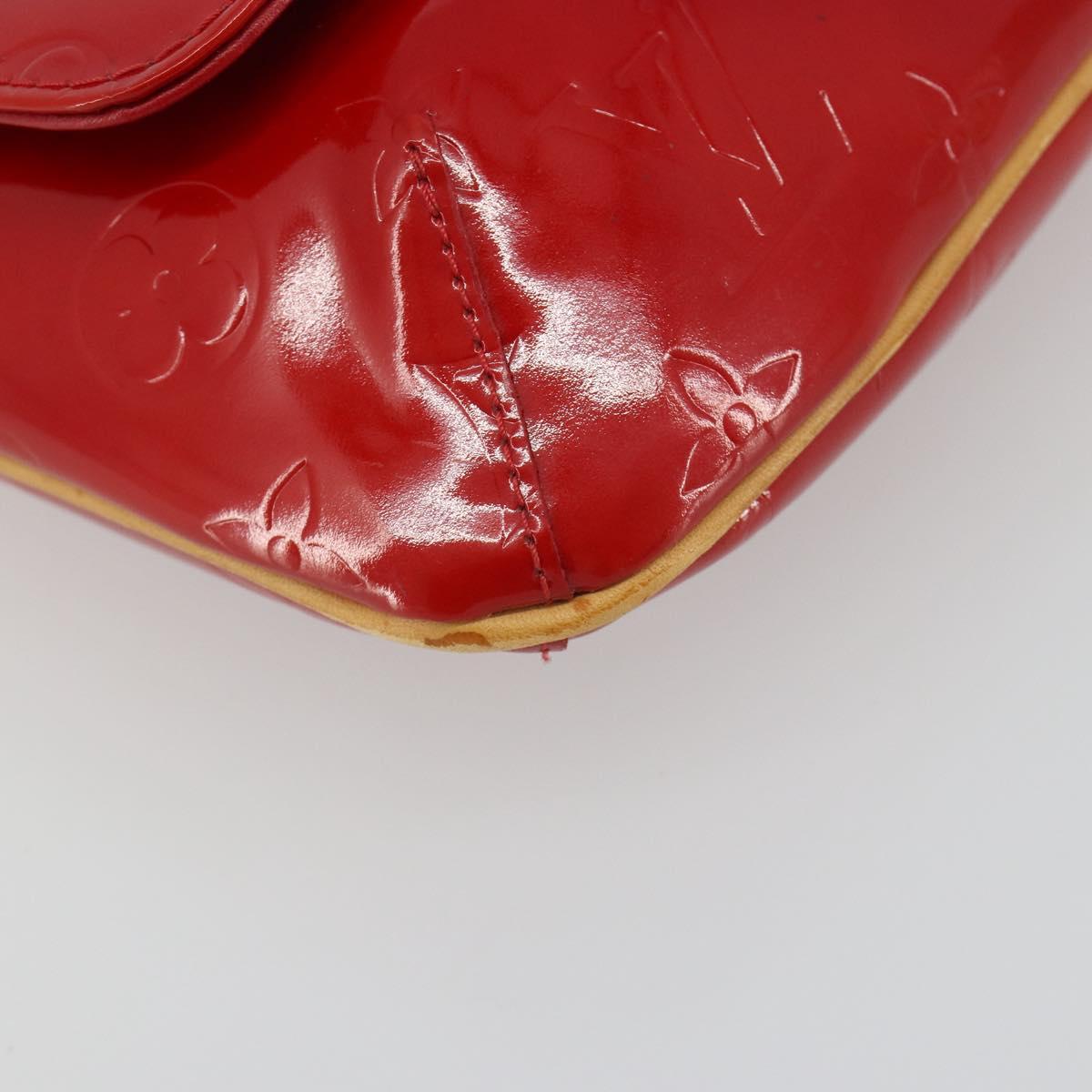 LOUIS VUITTON Monogram Vernis Thompson Street Bag Red Rouge M91094 Auth 190608