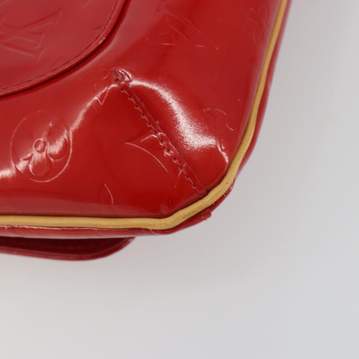 LOUIS VUITTON Monogram Vernis Thompson Street Bag Red Rouge M91094 Auth 190608