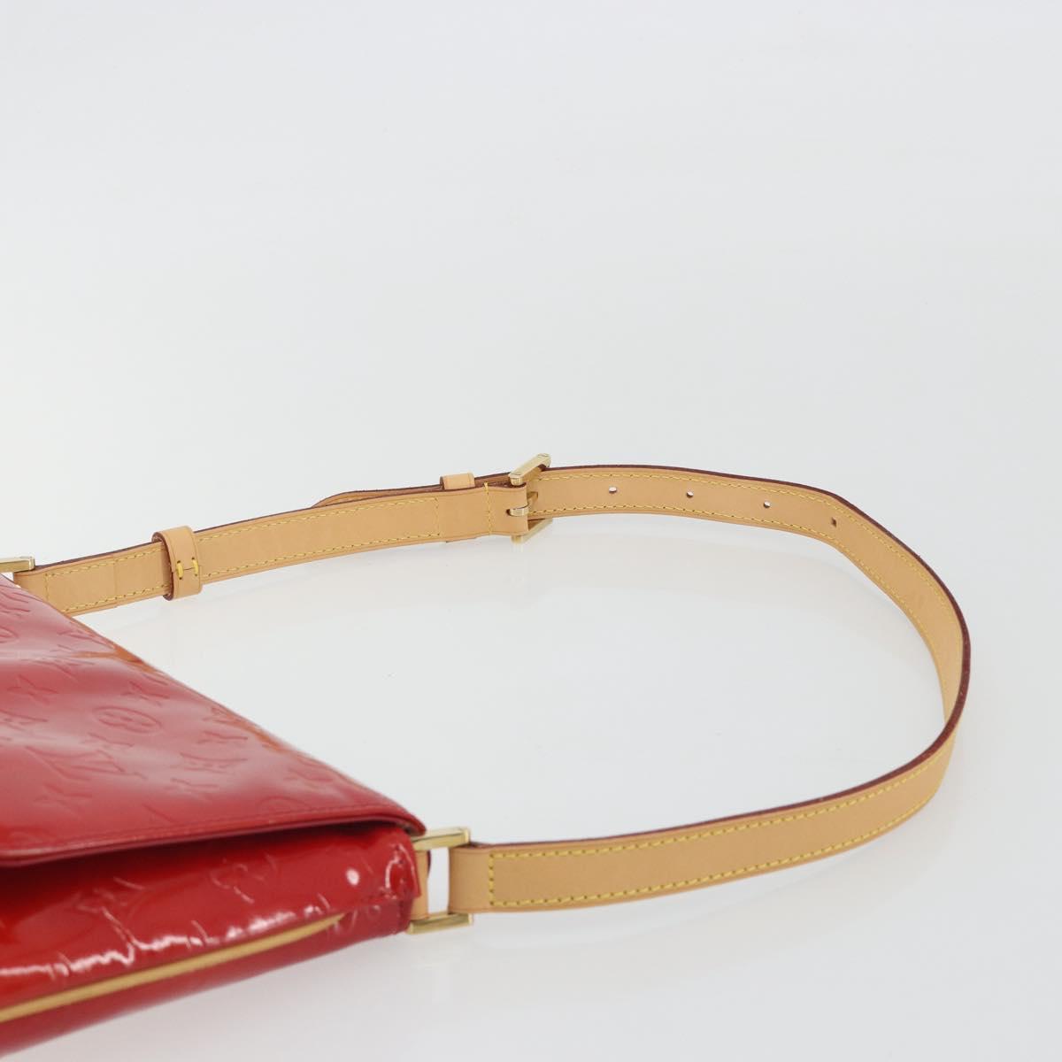 LOUIS VUITTON Monogram Vernis Thompson Street Bag Red Rouge M91094 Auth 190608