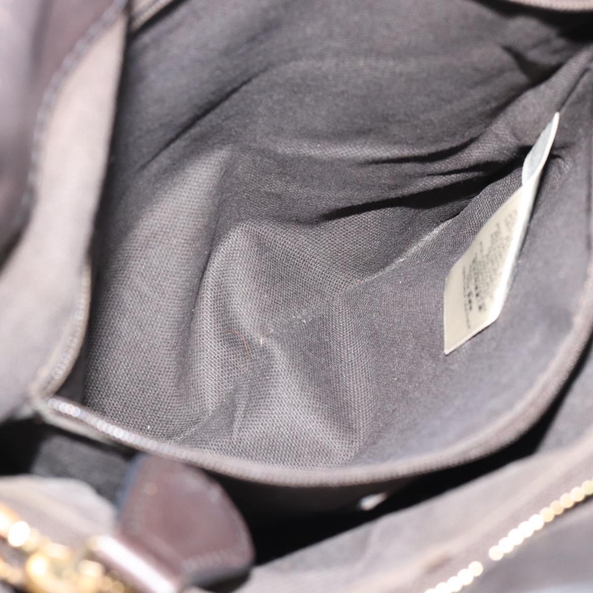 BURBERRY Nova Check Tote Bag PVC 2way Beige Gold Auth 190614