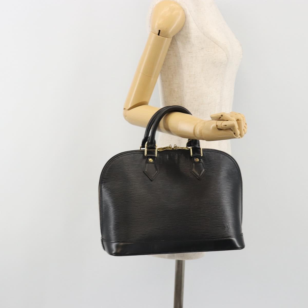 LOUIS VUITTON Epi Alma Hand Bag Noir Black M52142 LV Auth 190623A