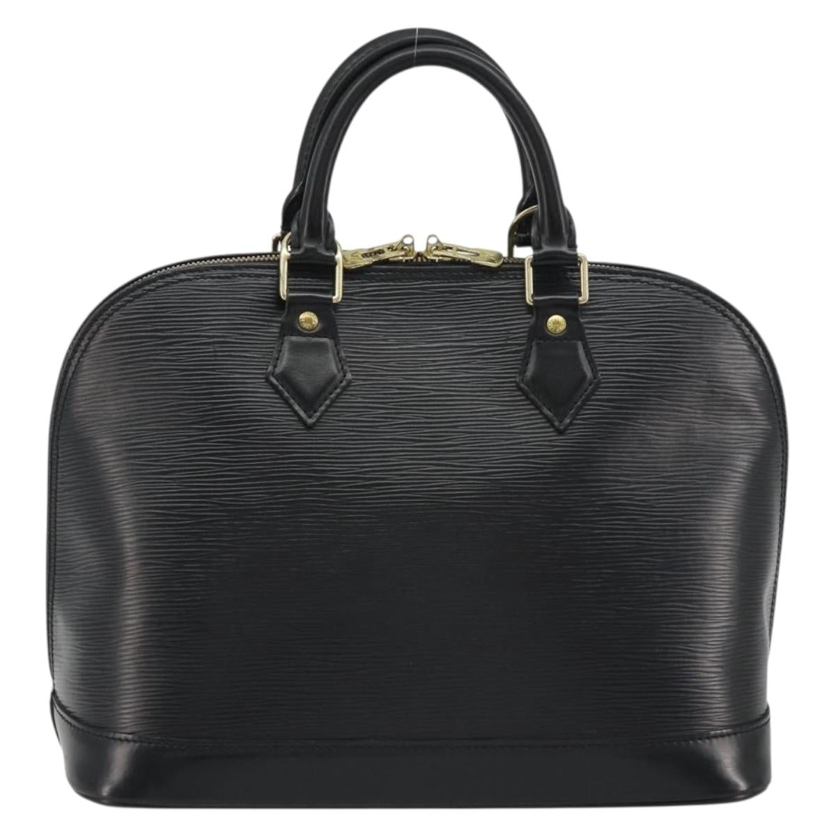 LOUIS VUITTON Epi Alma Hand Bag Noir Black M52142 LV Auth 190623A