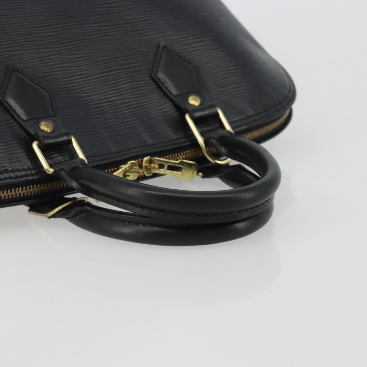 LOUIS VUITTON Epi Alma Hand Bag Noir Black M52142 LV Auth 190623A