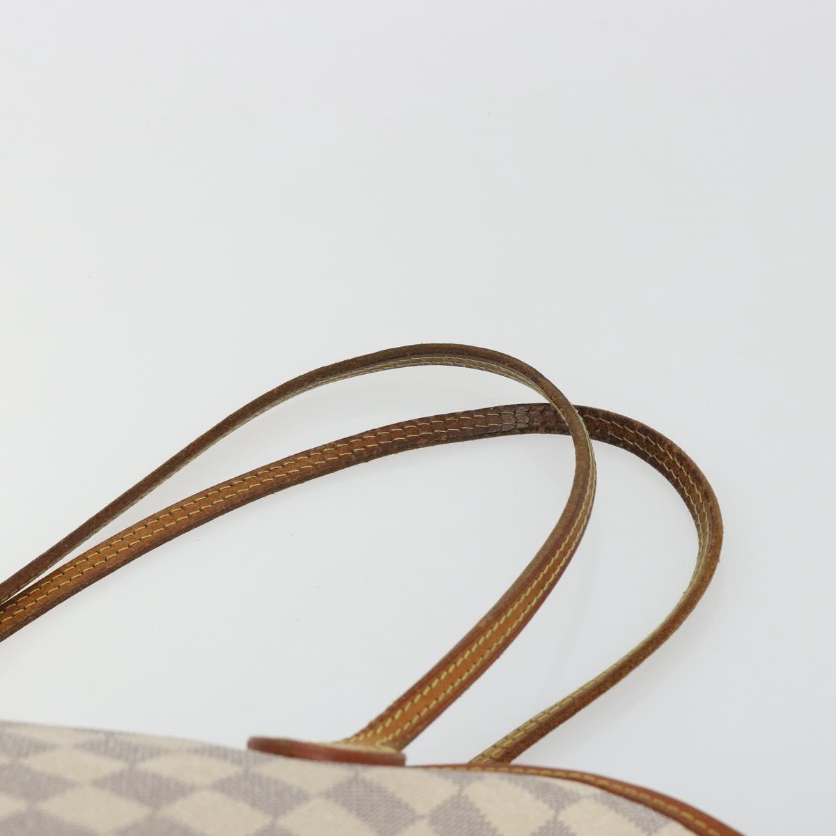 LOUIS VUITTON Damier Azur Neverfull MM Tote Bag N41605 LV Auth 190624