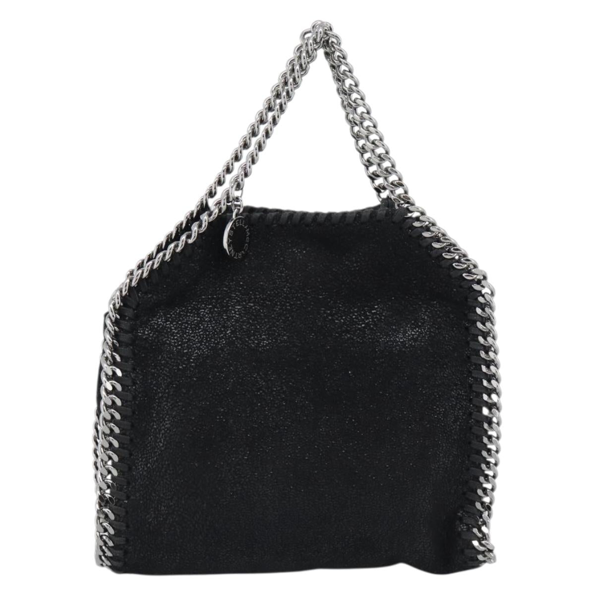 Stella MacCartney Chain Falabella Tiny Bag Polyester 2way Black Auth 190626A