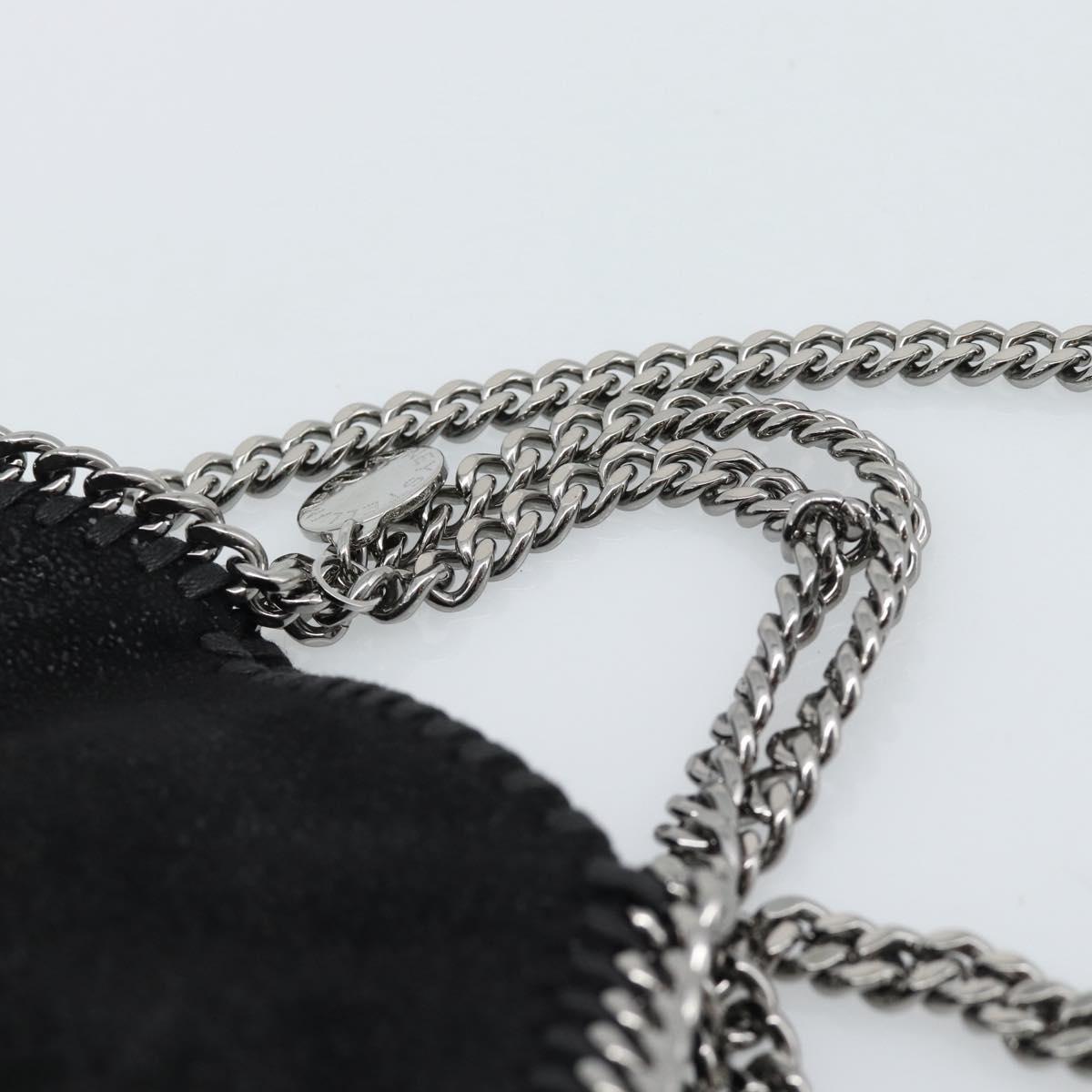 Stella MacCartney Chain Falabella Tiny Bag Polyester 2way Black Auth 190626A