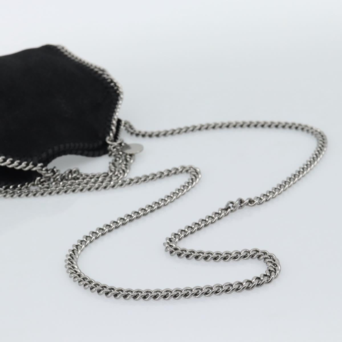 Stella MacCartney Chain Falabella Tiny Bag Polyester 2way Black Auth 190626A