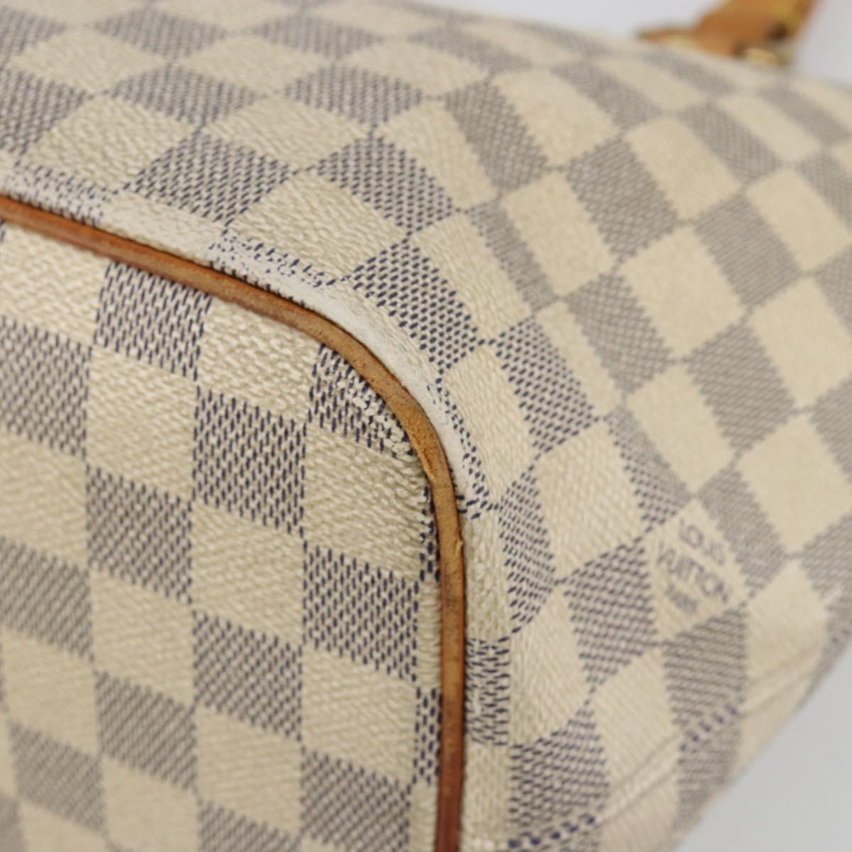 LOUIS VUITTON Damier Azur Saleya PM Tote Bag N51186 LV Auth 190633