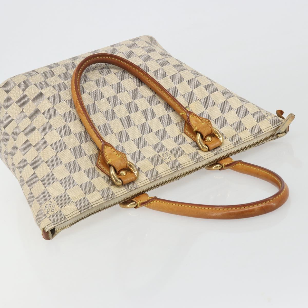 LOUIS VUITTON Damier Azur Saleya PM Tote Bag N51186 LV Auth 190633