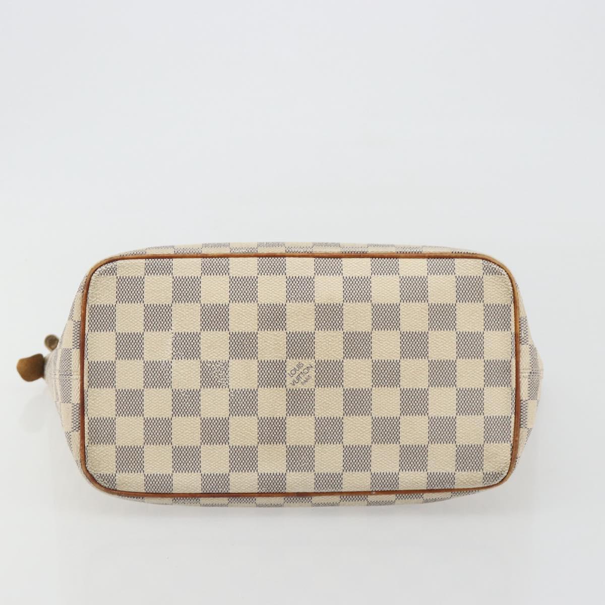 LOUIS VUITTON Damier Azur Saleya PM Tote Bag N51186 LV Auth 190633