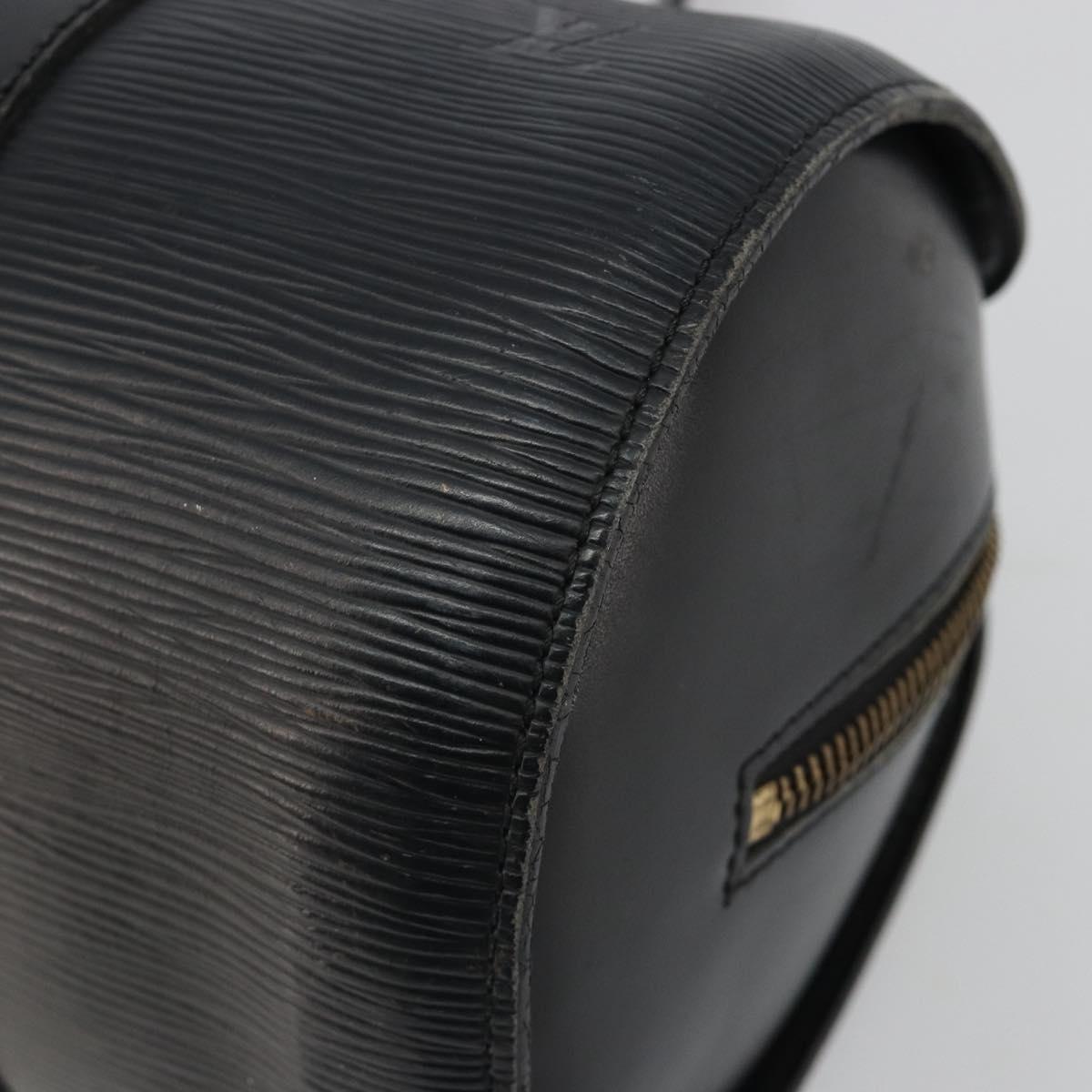 LOUIS VUITTON Epi Soufflot Hand Bag Black M52222 LV Auth 190634