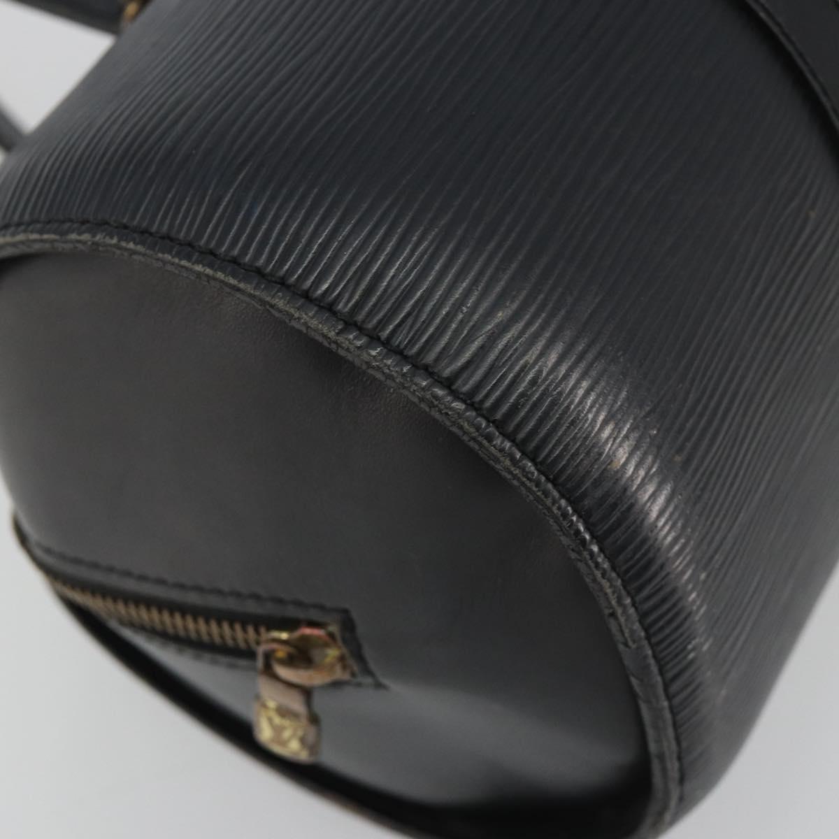 LOUIS VUITTON Epi Soufflot Hand Bag Black M52222 LV Auth 190634