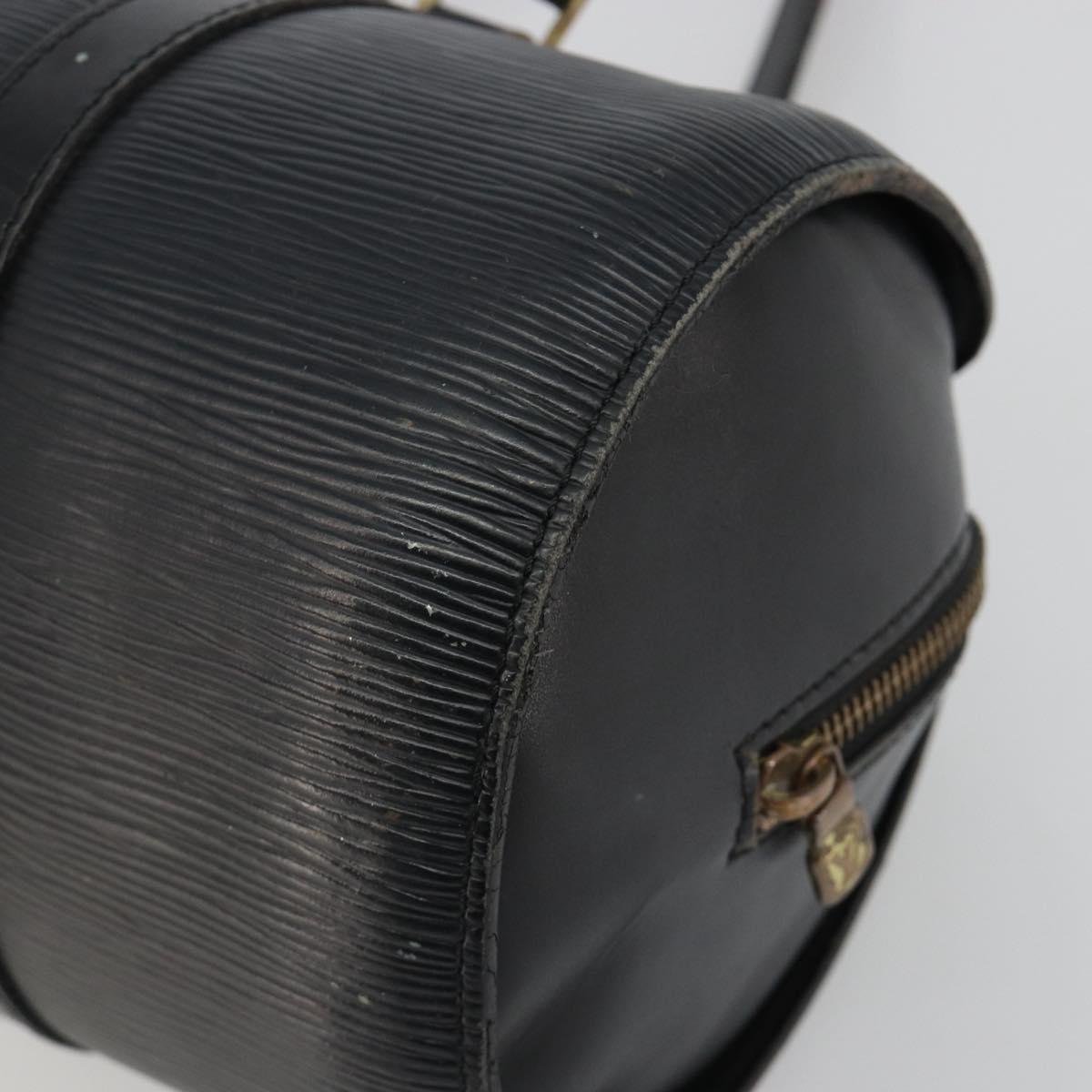 LOUIS VUITTON Epi Soufflot Hand Bag Black M52222 LV Auth 190634