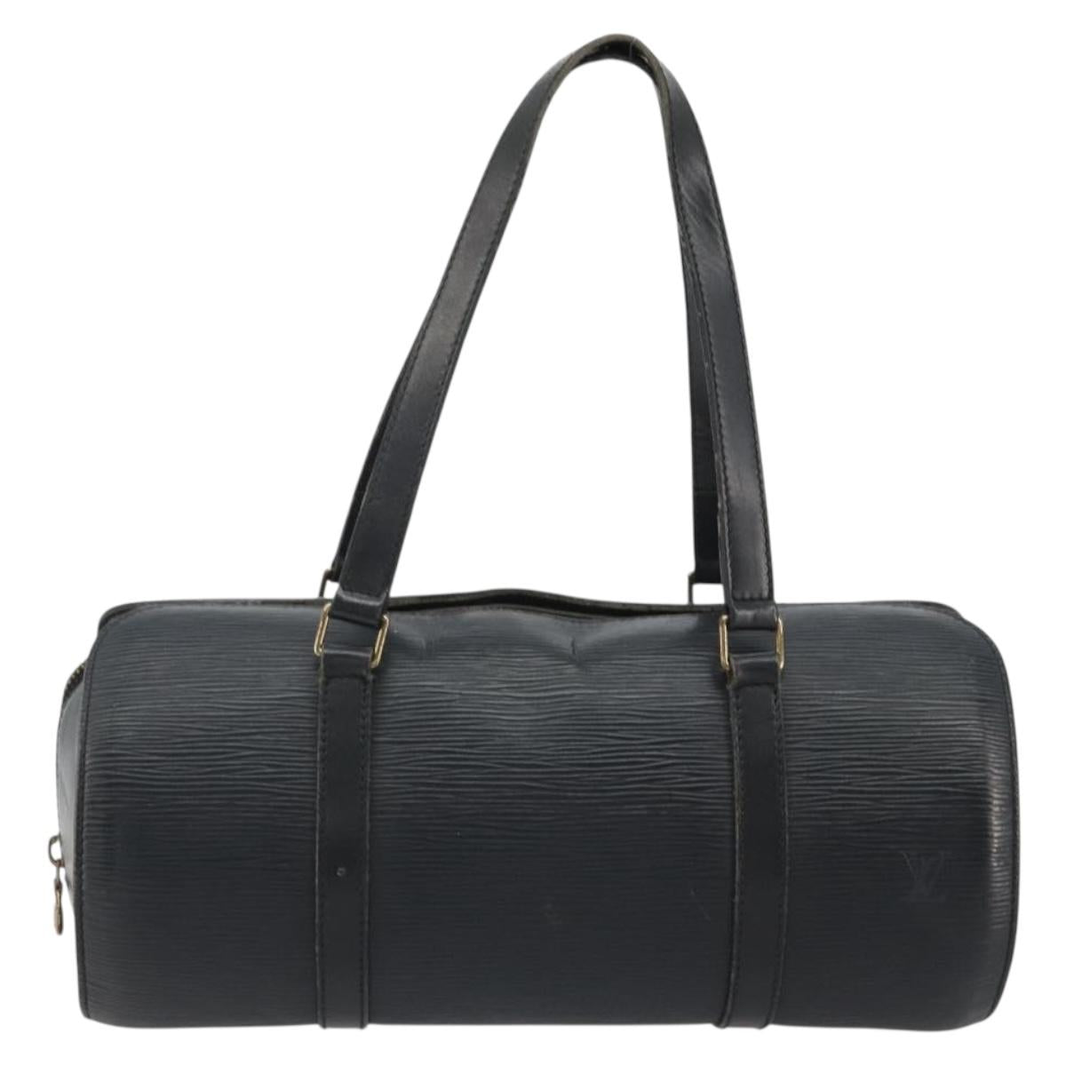 LOUIS VUITTON Epi Soufflot Hand Bag Black M52222 LV Auth 190634