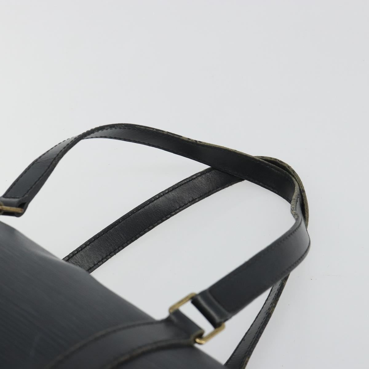 LOUIS VUITTON Epi Soufflot Hand Bag Black M52222 LV Auth 190634