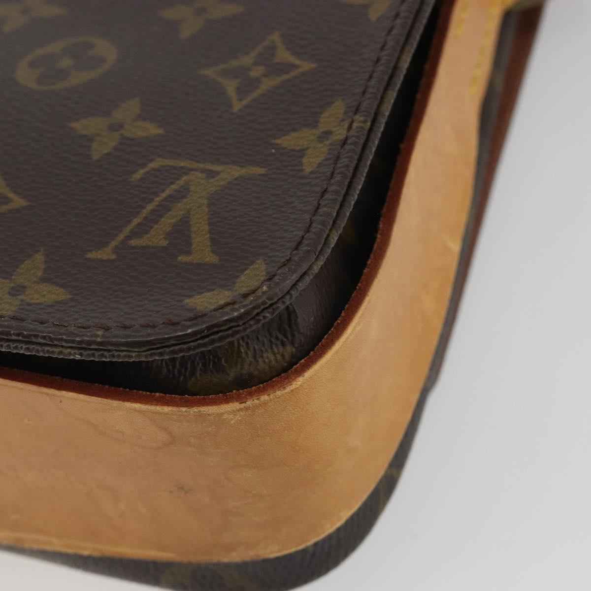 LOUIS VUITTON Monogram Cartouchiere MM Shoulder Bag M51253 LV Auth 190636