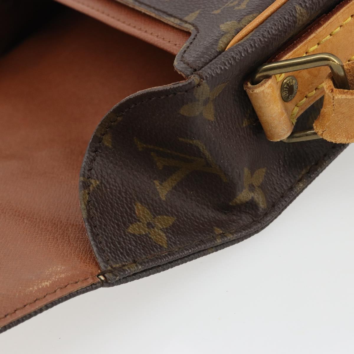 LOUIS VUITTON Monogram Cartouchiere MM Shoulder Bag M51253 LV Auth 190636