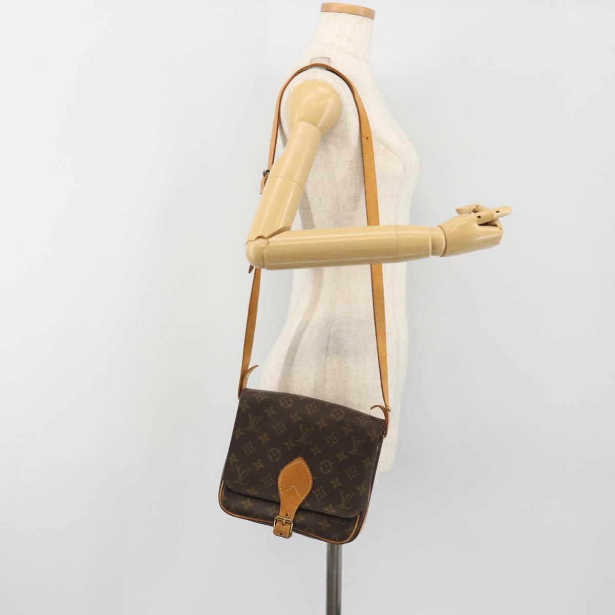 LOUIS VUITTON Monogram Cartouchiere MM Shoulder Bag M51253 LV Auth 190636
