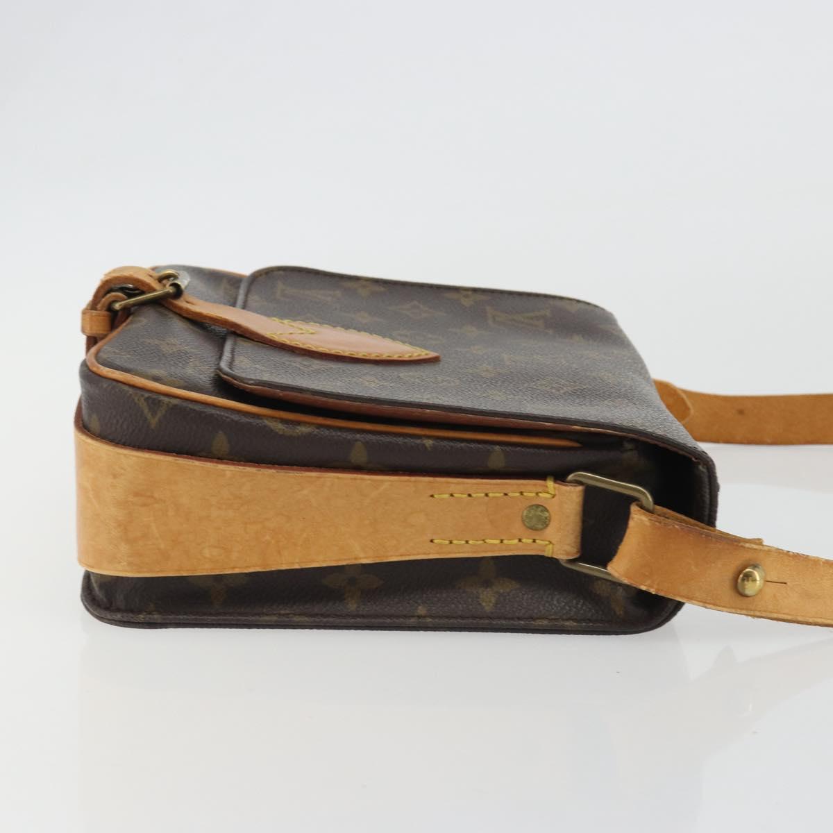 LOUIS VUITTON Monogram Cartouchiere MM Shoulder Bag M51253 LV Auth 190636