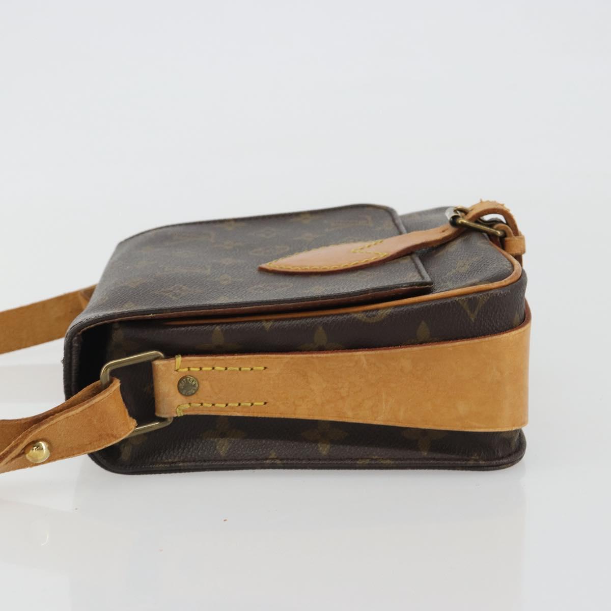 LOUIS VUITTON Monogram Cartouchiere MM Shoulder Bag M51253 LV Auth 190636