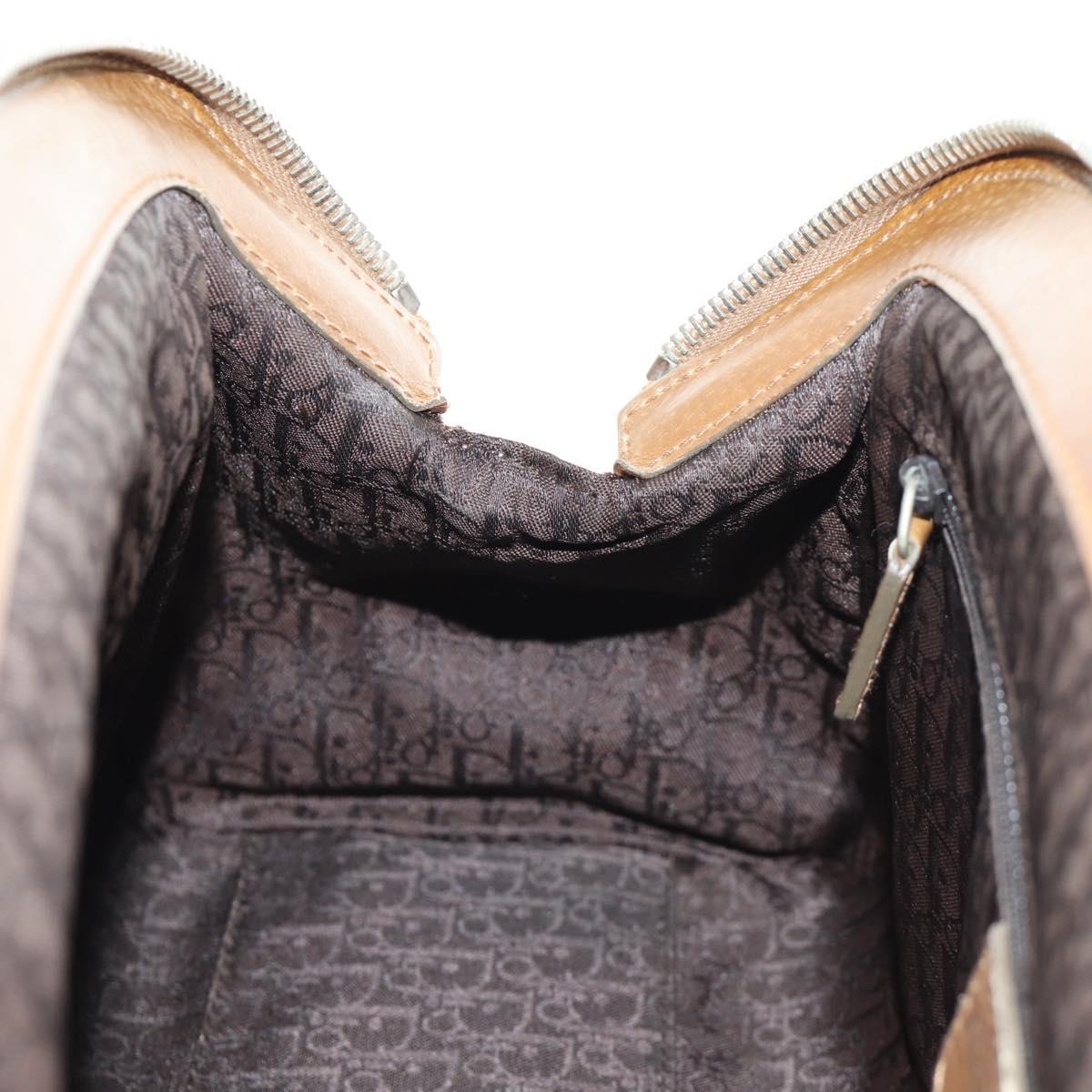 Christian Dior Boston Bag Canvas Multicolor Silver Auth 190638M