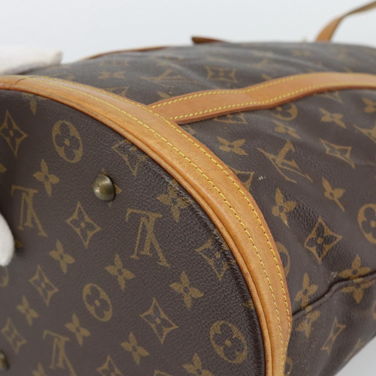 LOUIS VUITTON Monogram Bucket GM Shoulder Bag M42236 LV Auth 190639