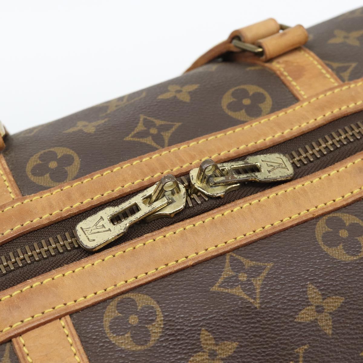 LOUIS VUITTON Monogram Sac Souple 35 Boston Bag M41626 LV Auth 190642