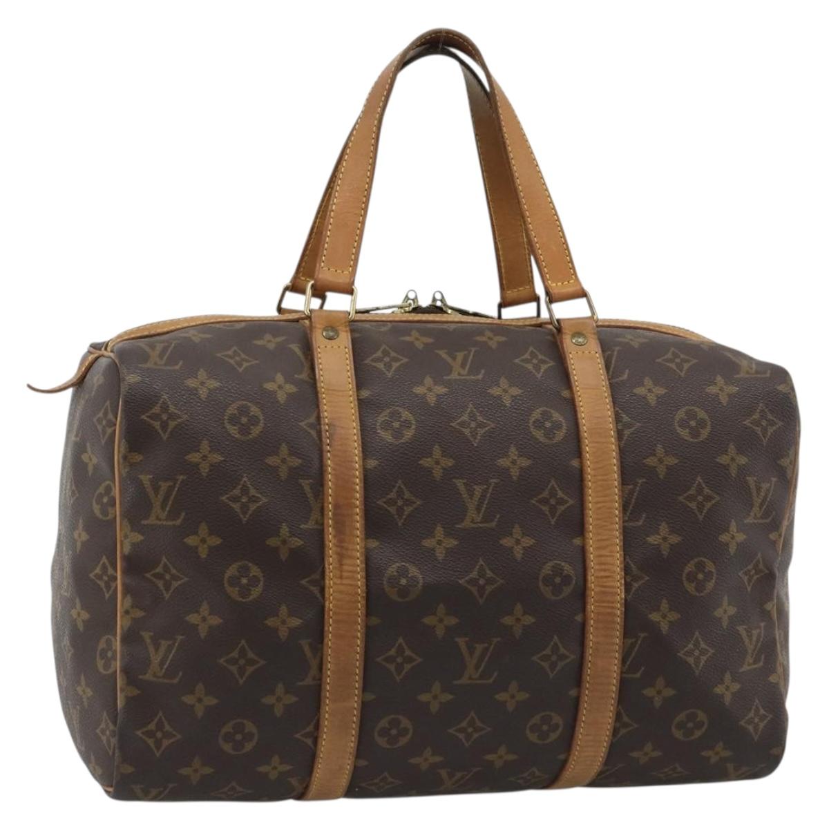 LOUIS VUITTON Monogram Sac Souple 35 Boston Bag M41626 LV Auth 190642
