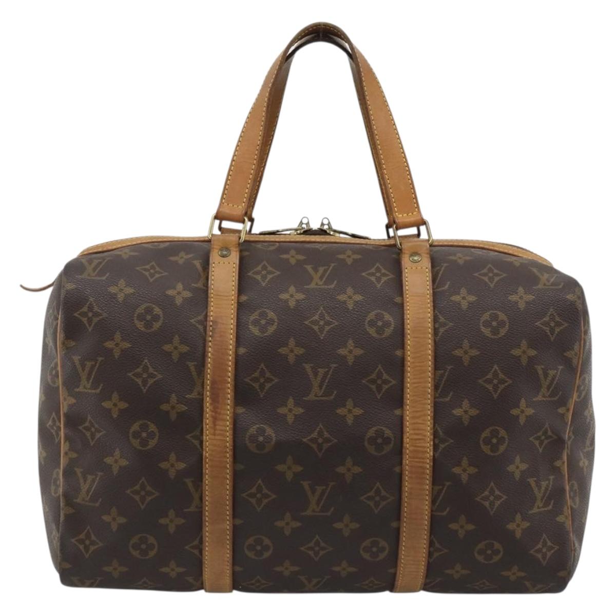 LOUIS VUITTON Monogram Sac Souple 35 Boston Bag M41626 LV Auth 190642
