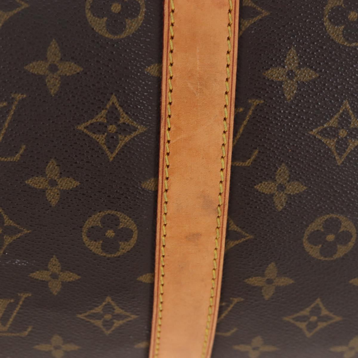 LOUIS VUITTON Monogram Keepall 55 Boston Bag M41424 LV Auth 190643A