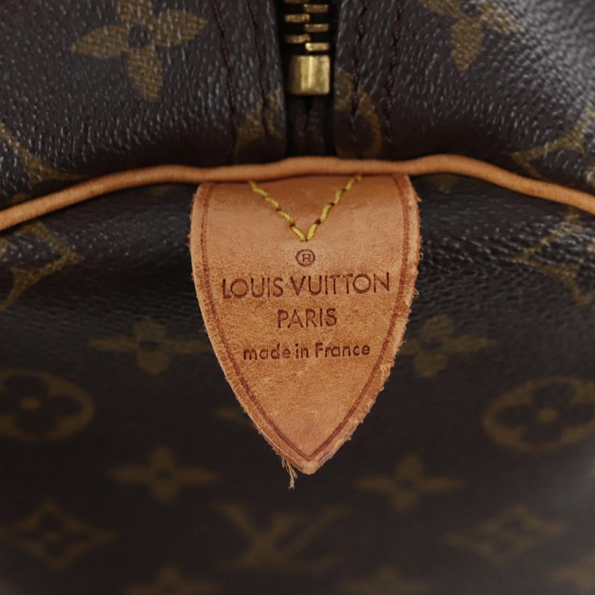 LOUIS VUITTON Monogram Keepall 55 Boston Bag M41424 LV Auth 190643A