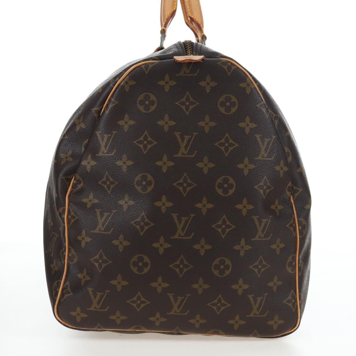 LOUIS VUITTON Monogram Keepall 55 Boston Bag M41424 LV Auth 190643A