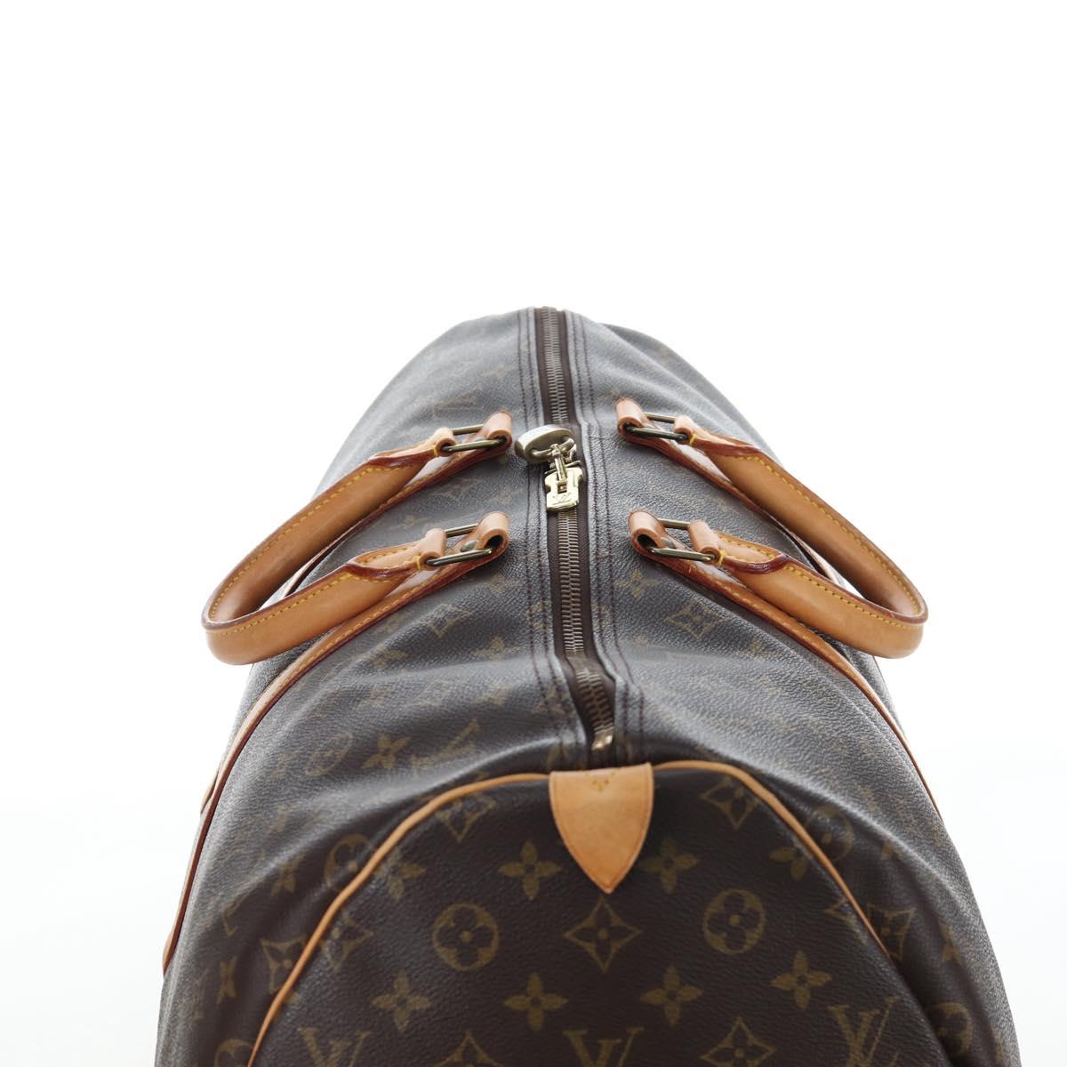 LOUIS VUITTON Monogram Keepall 55 Boston Bag M41424 LV Auth 190643A