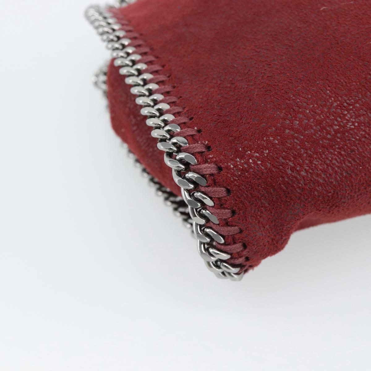 Stella MacCartney Chain Falabella Tiny Bag Polyester 2way Bordeaux Auth 190646A