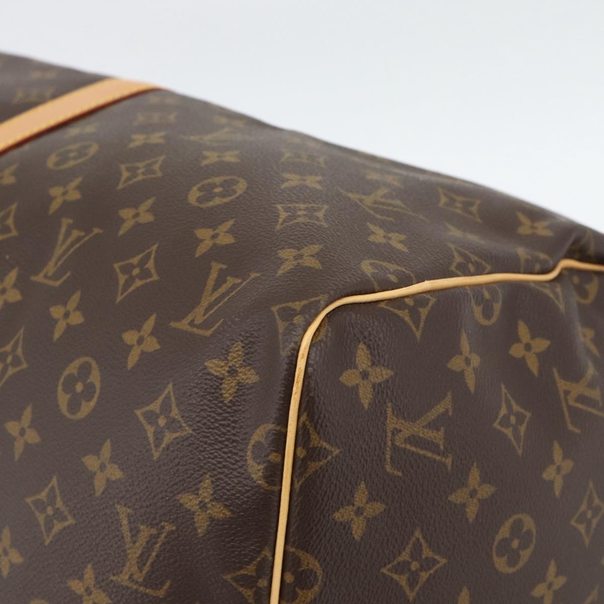LOUIS VUITTON Monogram Keepall 55 Boston Bag M41424 LV Auth 190647A