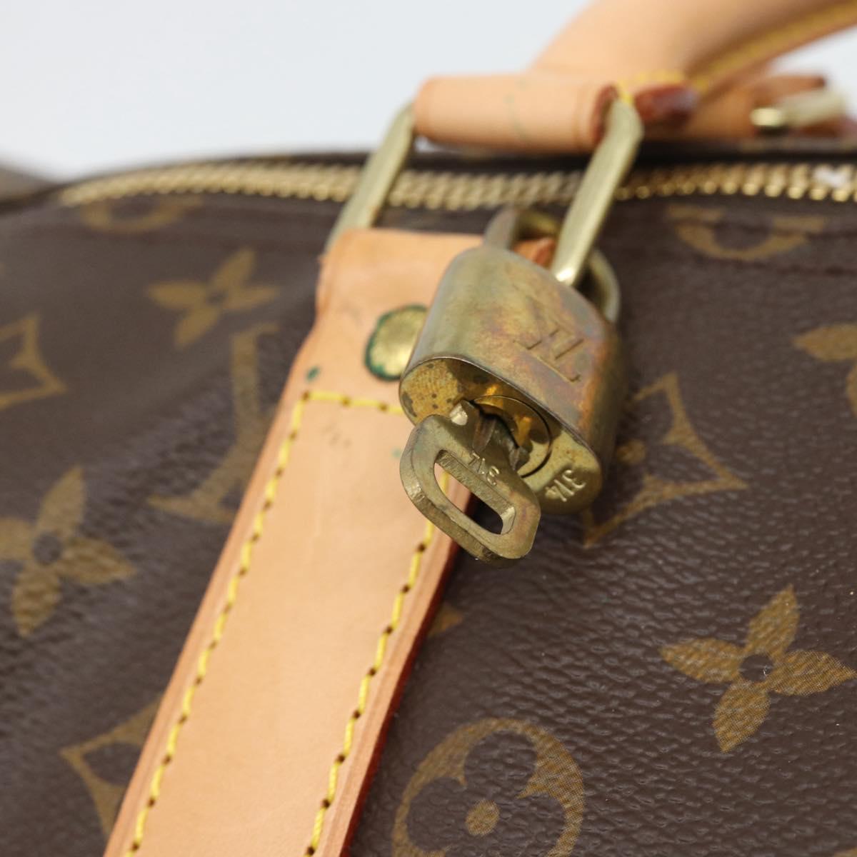 LOUIS VUITTON Monogram Keepall 55 Boston Bag M41424 LV Auth 190647A