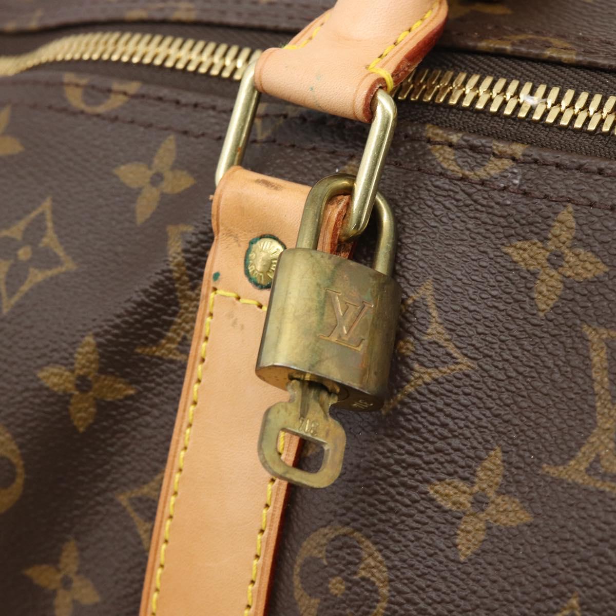 LOUIS VUITTON Monogram Keepall 55 Boston Bag M41424 LV Auth 190647A