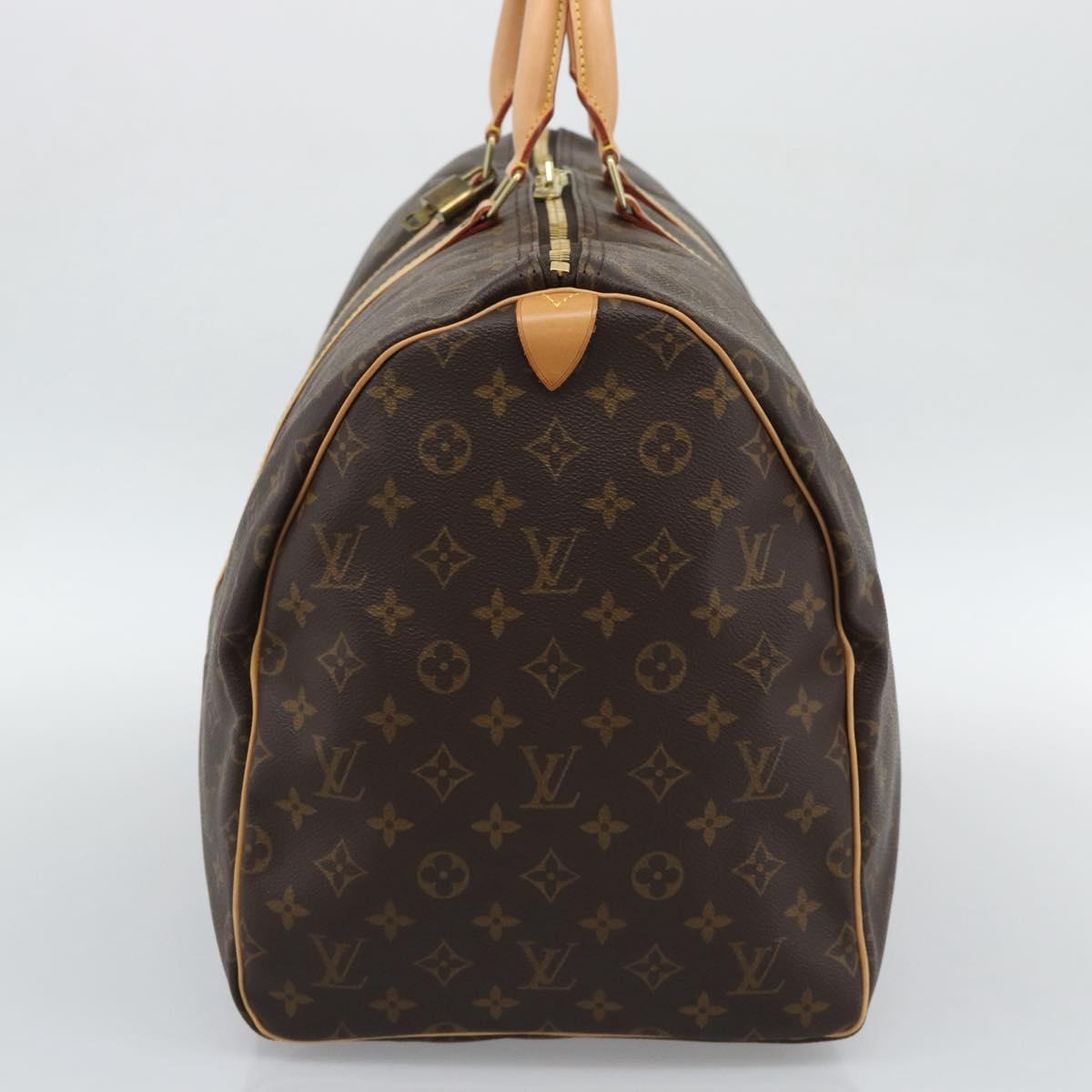 LOUIS VUITTON Monogram Keepall 55 Boston Bag M41424 LV Auth 190647A