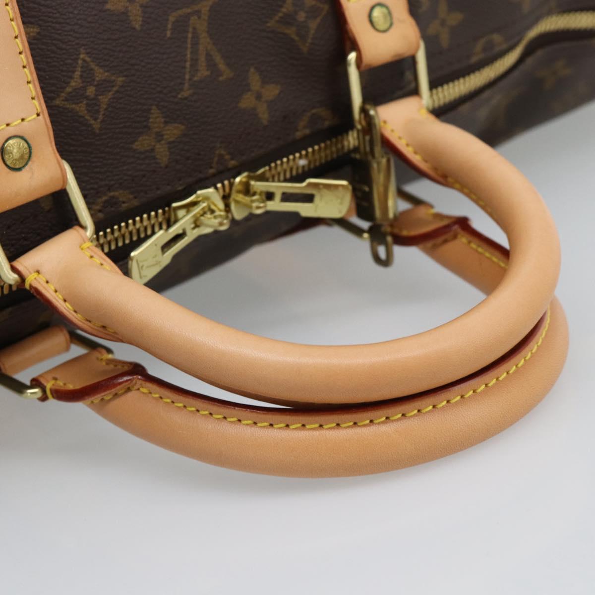 LOUIS VUITTON Monogram Keepall 55 Boston Bag M41424 LV Auth 190647A