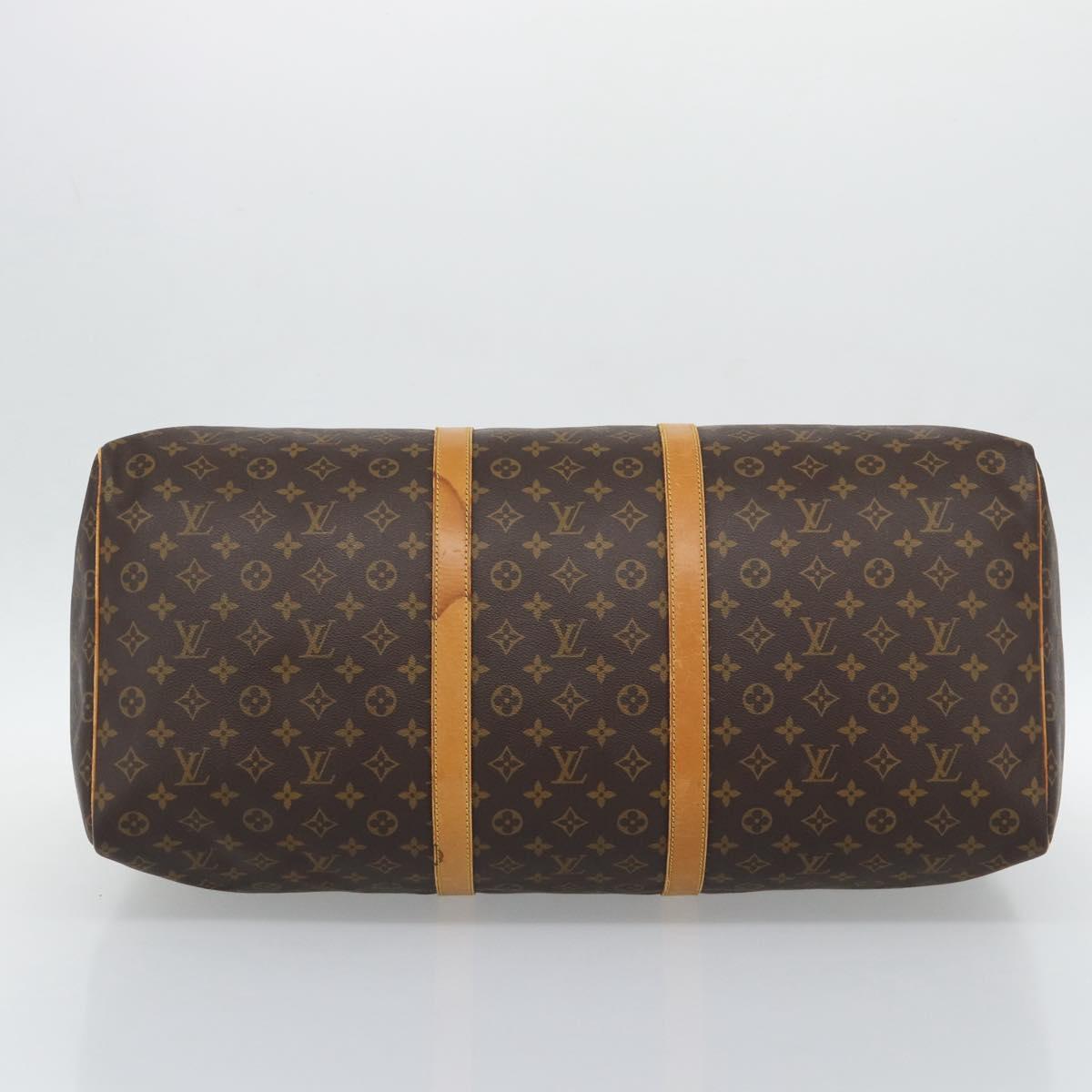 LOUIS VUITTON Monogram Keepall 60 Boston Bag M41422 LV Auth 190648