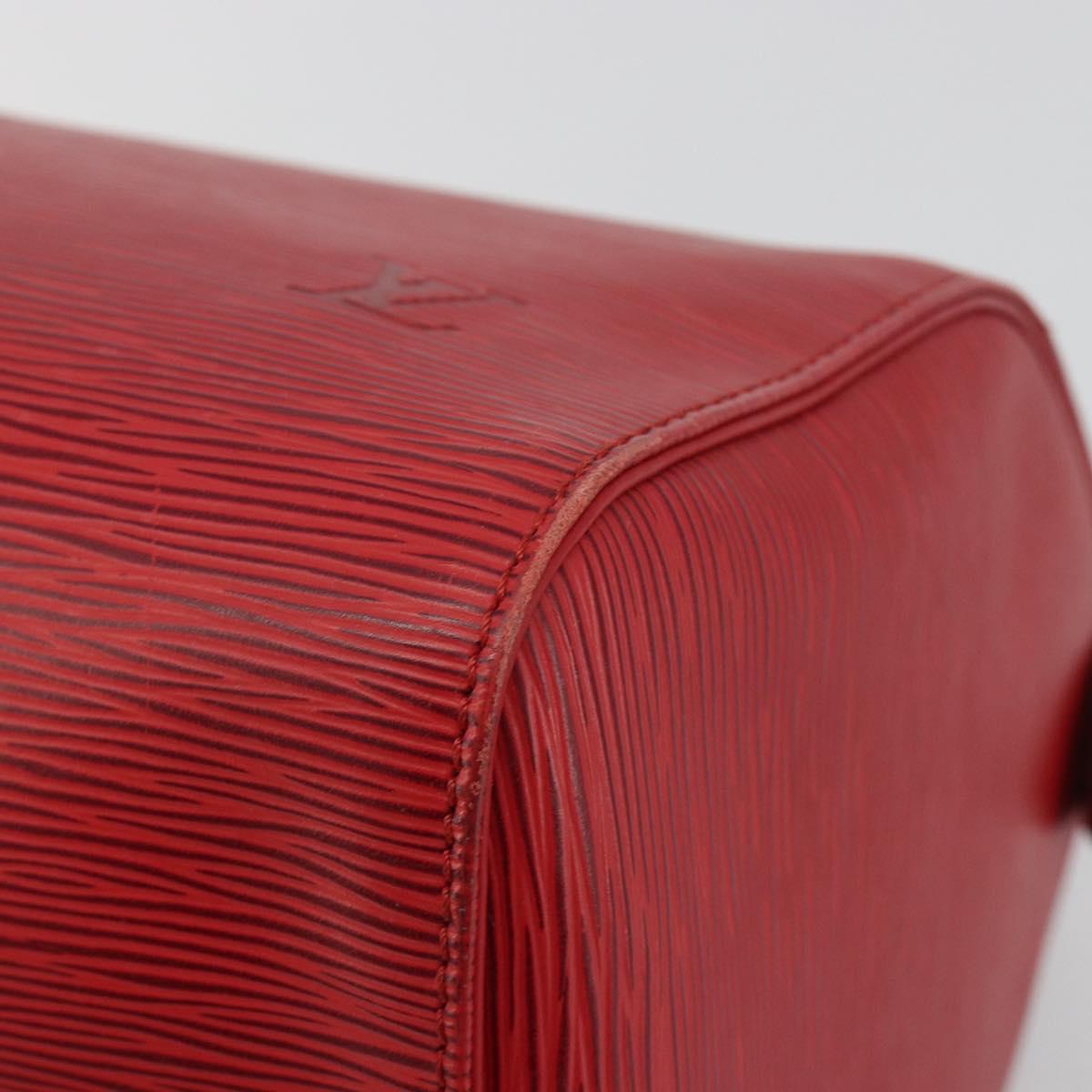 LOUIS VUITTON Epi Speedy 35 Hand Bag Castilian Red M42997 LV Auth 190649A