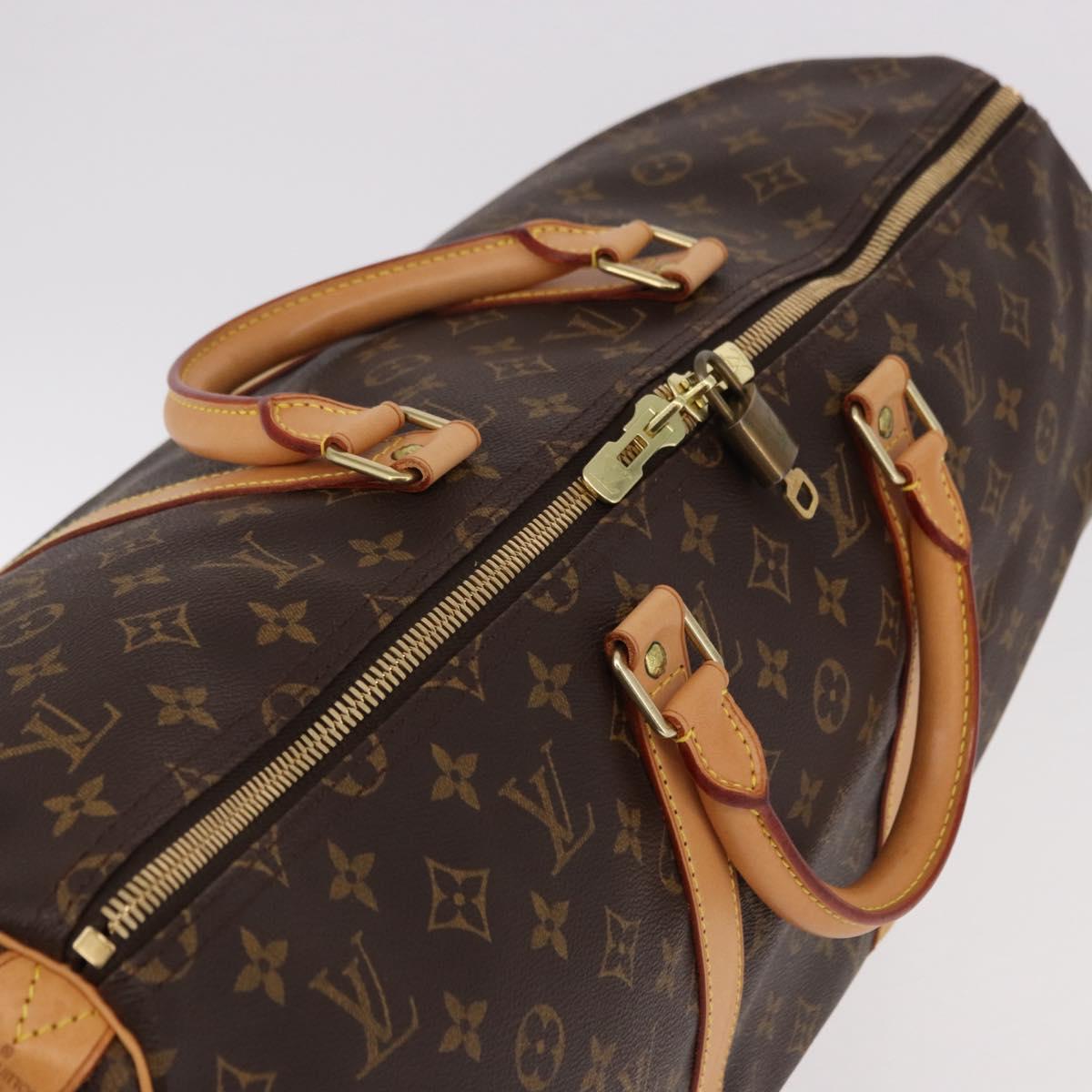 LOUIS VUITTON Monogram Keepall 50 Boston Bag M41426 LV Auth 190654A