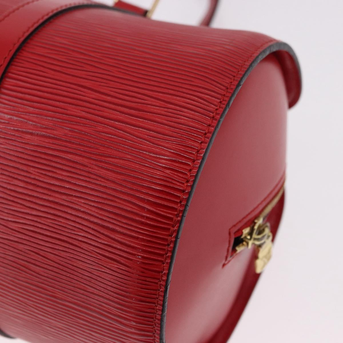 LOUIS VUITTON Epi Soufflot Hand Bag Red M52227 LV Auth 190657V