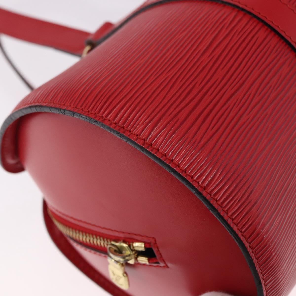 LOUIS VUITTON Epi Soufflot Hand Bag Red M52227 LV Auth 190657V