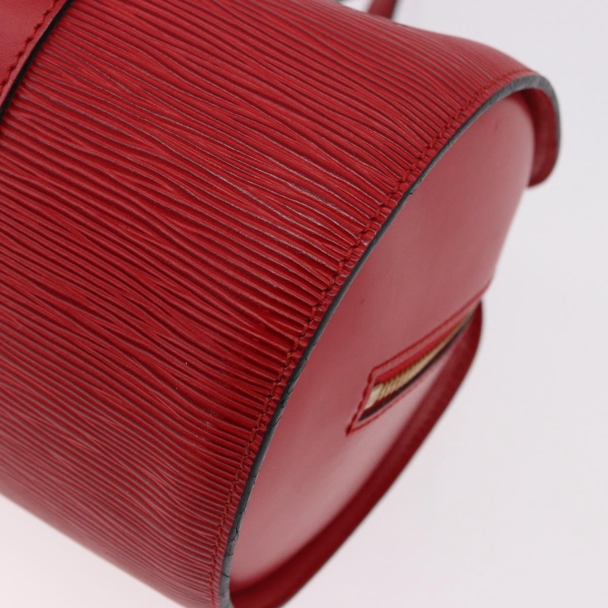 LOUIS VUITTON Epi Soufflot Hand Bag Red M52227 LV Auth 190657V