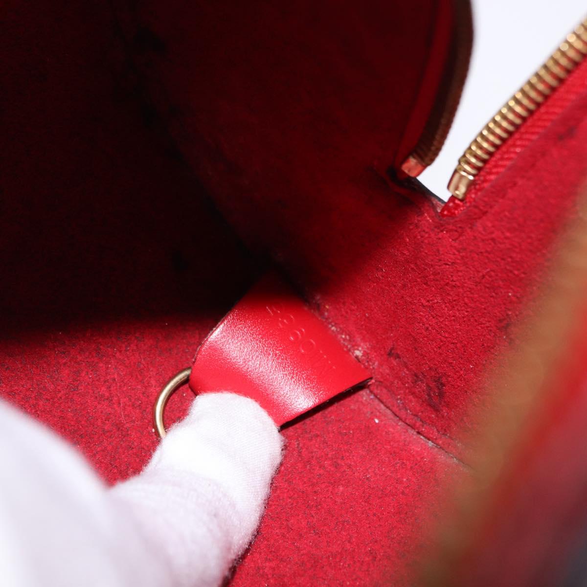 LOUIS VUITTON Epi Soufflot Hand Bag Red M52227 LV Auth 190657V