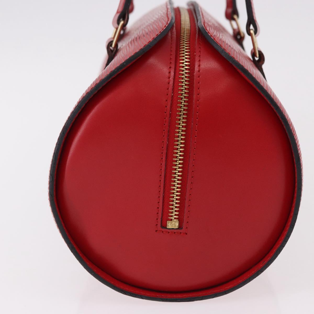 LOUIS VUITTON Epi Soufflot Hand Bag Red M52227 LV Auth 190657V