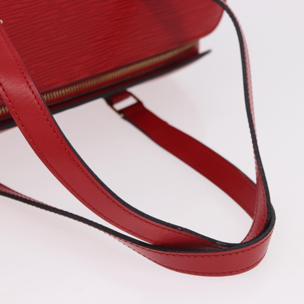 LOUIS VUITTON Epi Soufflot Hand Bag Red M52227 LV Auth 190657V