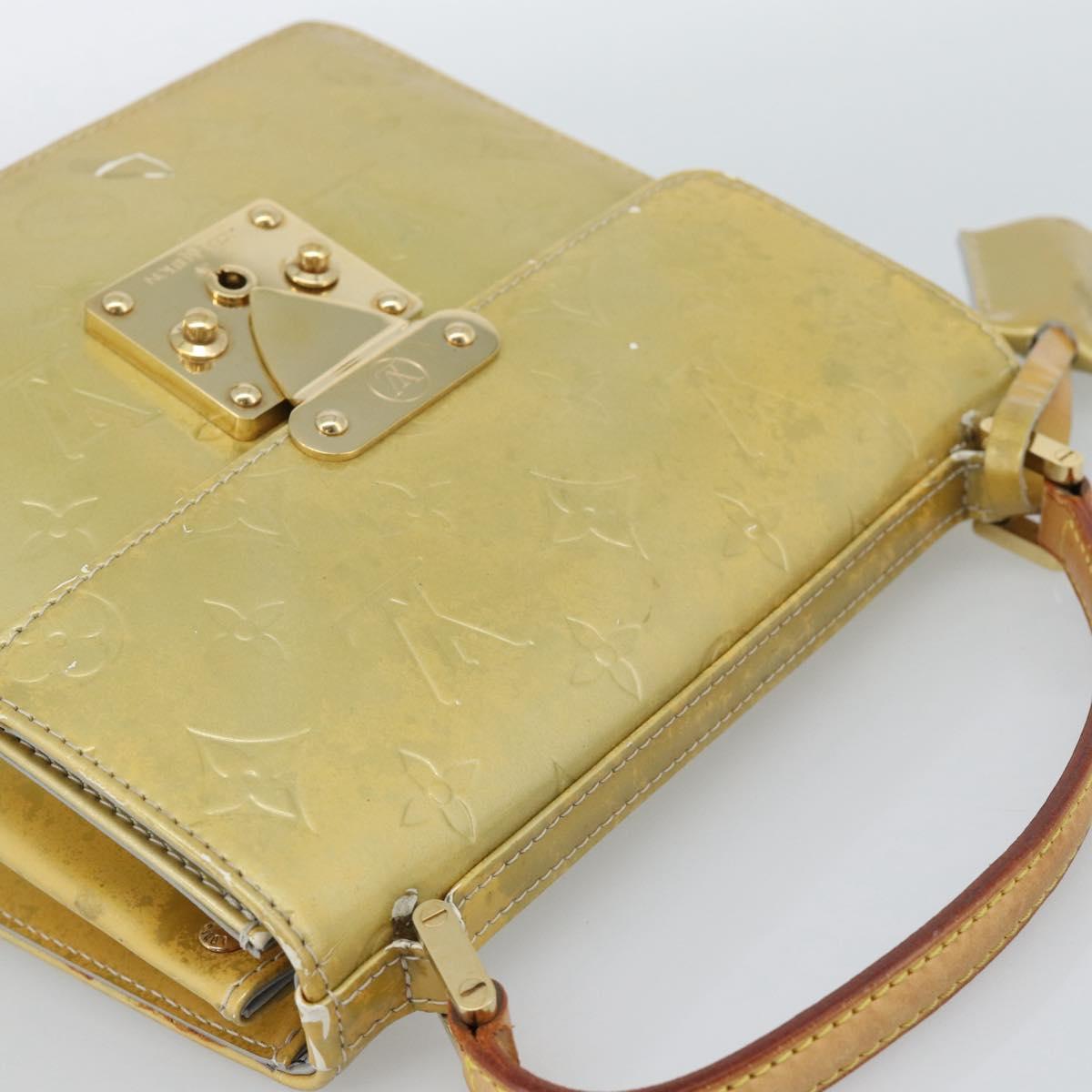 LOUIS VUITTON Monogram Vernis Spring street Hand Bag Gris M91029 LV Auth 190661